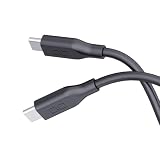 CIO 柔らかいシリコンケーブル C to C (USB Type-C/USB-C) 100W PD 急速 充電ケーブル 絡まない iPhone15 / 16 / Macbook Pro/Air/iPad/ノートパソコン Galaxy Google Pixel Android (アンドロイド)