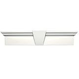 Buildersエッジ060010943123 43 5 / 8 " x 9 "フラットパネルウィンドウヘッダー123、ホワイト