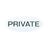 シロクマ チークサイン PRIVATE NP-35-5 楕円90×38mm×2.5t 白