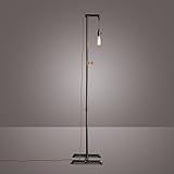 フロアランプ、 ロフトレトロフロアランプクリエイティブアイロンリビングルームベッドルームベッドサイドウォーターパイプ工業用ライト