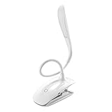 VicTsing 15ledブックライトeye-caring LEDクリップブックランプ、ポータブルタッチコントロールUSB充電式、360 °調整可能3ナイトライトモードのリーダー、Bookworms