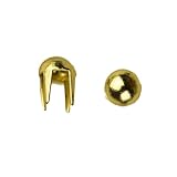 長い脚1003パールNailhead、サイズ16、ソリッド真鍮、ゴールド仕上げ、600ピース1パック
