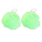 uxcell おシャボンボール　バースボール　スクラブパップループメッシュネット　2個入り　グリーン