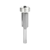 Amana Tool 47197 Carbide Tipped Overhang Trim 1 Overhang x 1/2 Dia x 1 Cut Height x 1/4 Inch Shank w
