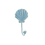 (シージービー・ギフトウェア) CGB Giftware Harbour ブルー 貝がら シェル 壁掛けフック デコレーション インテリア (ワンサイズ) (ブルー)