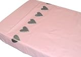 Taftan Hearts Silver Top Sheet (Pink) by Taftan