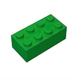 クラシックビルディングブリック 2x4、レゴパーツとピース3001に対応 110ピース バルクビルディングブロック クリエイティブなビルディングブロック 対象年齢6歳以上 男の子 女の子 バルク愛好家向け (グリーン)