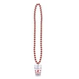 Beistle 2-1/2-Ounce Beads with Graduate Glass, 33-Inch, Red [並行輸入品]