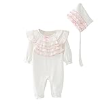 Karchi　女　 服セット　幼児カジュアル　ファション　新品　子供　赤ちゃん　女の子　装飾花　可愛い 服セット (50, ホワイトC)