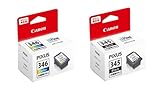 【純正品セット商品】CanonインクカートリッジBC-346XL (3色カラー 大容量) + BC-345XL (ブラック 大容量) 2個セット 対応機種：PIXUS TS3330 / TS3130S / TS3130 / TS203 / TR4530