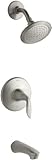 Kohler k-t5318 – 4e-bn Refinia Bath And Showerトリム、バルブは含まれていません、鮮やかなつや消しニッケル