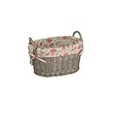 ガーデンローズ裏地Antique Wash Ovalウィッカーストレージバスケット M 4328263987