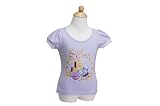 D&G JUNIOR(ディー＆ジー ジュニア)半袖 Tシャツ プリント柄 2A ラインストーン付 ライトパープル【並行輸入品】