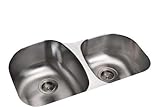 Sterling 11723-NA Cinch 31-1/2-inch by 20-1/2-inch Under-mount Large/Medium Double Bowl Kitchen Sink
