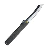 一刀流 謹製 肥後ナイフ 切出型 黒柄 小刀 特大 HK-33