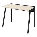 オフィスデスク コクヨ リーン 平机 ワークデスク ブラック×ナチュラル 幅100×奥行60cm 【2梱包】 DLE-N1006-BKLW1 【お客様組立】
