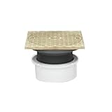 Oatey 74179 PVC Hub Base General Purpose Cleanout with 6-Inch NI Cover and Square Ring, 4-Inch by Oa