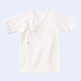 MIKIHOUSE(ミキハウスベビー)『ピュアベール』天使のはぐニットガーゼ短肌着（50cm・60cm） ６０ｃｍ,白