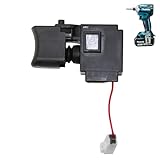 マキタ 充電インパクトドライバ用 スイッチ 純正品 ［TD173D TD172D TD003G TD002G］ (柴商アクセサリーポーチ付)