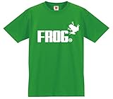 [シャレもん] カエル Tシャツ 【はりつき】【緑T】【XL】 PRIME /Q7/