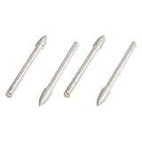 uxcell　先細り先端4mm　研削ビット研磨器　ダイヤモンドビット道具取り付けポイント　4個入り