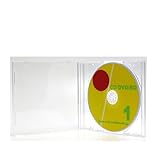 CDケース 1枚収納 日本製 10mm厚 ロゴ無し クリア 3個セット ブルーレイケースとしても使える オーバルマルチメディア(OvalMultimedia)