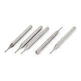 uxcell エンドミルカッター　タングステン鋼製　1mm切断径 3.175mm シャンク径