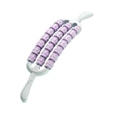 TISHITA マッスルローラースティック ボディマッサージスティック マッサージ ローラー 筋膜リリース ストレッチ スティック 超軽量 ポータブル 自宅トレーニング フィットネス 初心者 筋肉ほぐし ストレッチローラー むくみ解消 ストレス解消 足痩せ ヨガポール スポーツ 器具