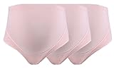 iLoveSIA (アイラブシア) マタニティショーツ コットン 下着 妊婦 パンツ 3枚セット ピンク L