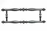 Top Knobs M815-12 Pair Somerset Melon Back to Back Door Pull Pewter by Top Knobs