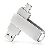 GUVC USBメモリ 1TB Type-C USBメモリ 2in1 フラッシュメモリ USB-A Type-C 両対応 大容量 高速データ転送 外付けメモリ 360度回転式 合金製 防水 防塵 耐衝撃 スマホ パソコン タブレット対応 写真 動画 保存 バックアップ 小型 携帯便利 (USB3.1+TYPE-C -シルバー,16TB)