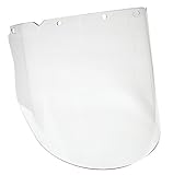 MSA 10115853 V-Gard Polycarbonate Visor, Molded, Antifog/Antiscratch Coating, 10.375 x 17 x 0.98, Cl