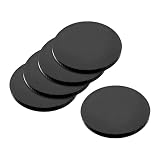 uxcell ミニチュアベース ラウンドベース モデルベース アクリル 2mm厚さ 20mm直径 ブラック 10枚入り