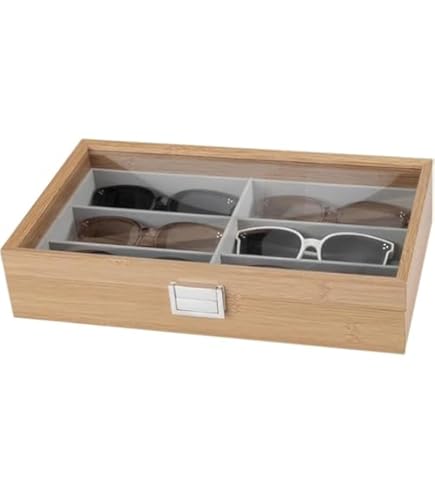 ディスプレイケース　店舗什器　メガネサングラス Amazon.co.jp: サングラスディスプレイメガネ収納ケース、16