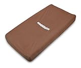 American Baby Company Heavenly Soft Chenille Fitted Contoured Changing Pad Cover, Chocolate by Ameri