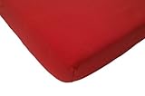 Jollein Fitted Sheet Interlock Double Jersey (75 x 150 cm, Red) by Jollein