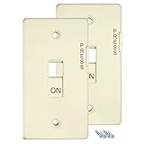E-Lock Switch Guard Light Switch Cover, Twin Pack, Ivory by E-Lock