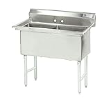 Advance Tabco FC - 2 – 1818-x Fabricated経済シンク、41 " x 24 " Oa、2コンパートメント、NO Drainbo