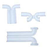 Dearborn真鍮ada099安全シリーズAda準拠Pトラップとストレートグリッド排水カバーキット、ホワイト