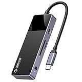 ORICO USB C ハブ 8-in-1 USB3.0 100WPD充電 4K@30Hz HDMI出力 MicroSD/SDカードスロット搭載 オーディオポート ドッキングステーション 5Gbpsデータ転送 セルフパワー/バスパワー両対応 Mac OS/Windows8/10/Android 対応