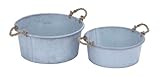 Plutus Brands Planter with Patina Finish and Rustic Charm, Set of 2 [並行輸入品]