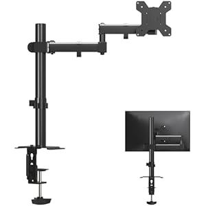 Bracwiser PCモニターアーム ディスプレイアーム モニターアーム 4軸 水平多関節 13-32インチ対応 グロメット式＆クランプ式 VESA規格75-100mm 耐荷重10KG MD7421