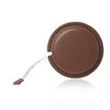 ALVALTO メジャー 巻き尺 2m テープメジャー PUレザー 両面目盛 自動巻取り式 裁縫 (レモンイエロー)