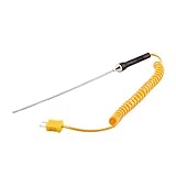 uxcell 熱電対プローブ 温度センサー ステンレス鋼 K-タイプ -50-700℃ 190 x 3mm