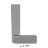 Only-line L形　ステンレススチール　ルーラー 高炭素鋼　精度1mm 90度　直角　定規 測定工具 台座付け 100*63mm