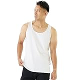 [ラドウェザー] タンクトップ メンズ 綿100% 天然素材で敏感肌にも ノースリーブ インナー シャツ 白 黒 下着 肌着