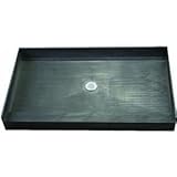 タイルRedi 3448 C 34 " x 48 " 3つ壁アルコーブシャワーPan with Single and 2 " C縁石、 2â€ (diameter of drain outlet co