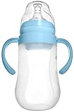 Tinukim Easy Squeeze Silicone Baby Bottle with Handles - Anti-Colic Nursing System (240 ml) [並行輸入品]