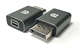 Access Mini DisplayPortからDisplayPort 変換 アルミ アダプター (Mini DPからDP) メスからオス アルミ 変換コネクタ １個 AV67