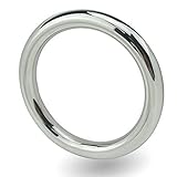 ifukens ペニスリング ステンレス製 コックリング 過激シルバー下着 SM奴隷遊戯 メンズ羞恥プレイグッズ 男性用 SM 調教リング アダルトグッズ 束縛プレイ SMグッズ（45mm）